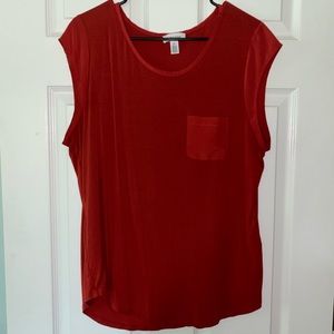 Red Calvin Klein Shirt